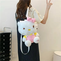 HKM-677715 Multi-Color Cartoon Plush Backpack Stuffed Toy - Soft and Huggable Variety for All Ages