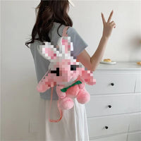 HKM-677715 Multi-Color Cartoon Plush Backpack Stuffed Toy - Soft and Huggable Variety for All Ages