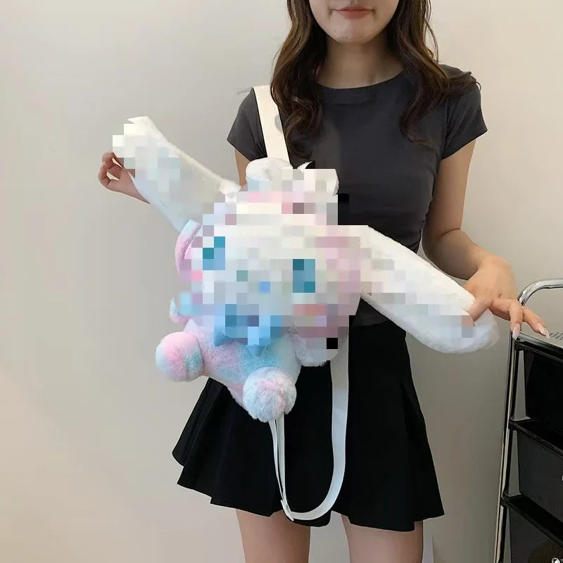 KTX-677715 Multi-Color Cartoon Plush Backpack Stuffed Toy - Soft and Huggable Variety for All Ages