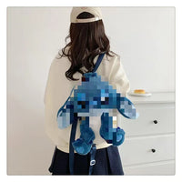 HKM-677715 Multi-Color Cartoon Plush Backpack Stuffed Toy - Soft and Huggable Variety for All Ages