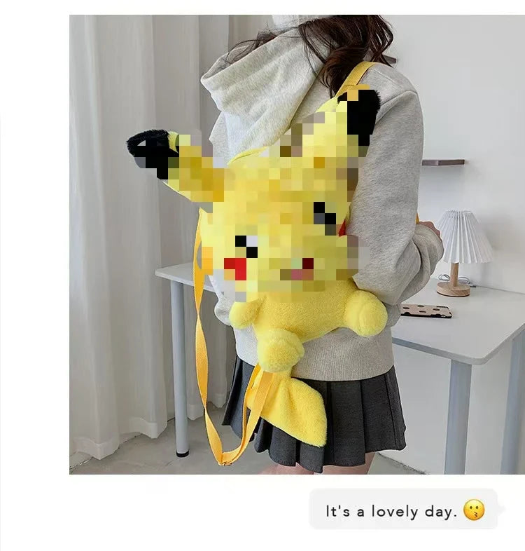 KTX-677715 Multi-Color Cartoon Plush Backpack Stuffed Toy - Soft and Huggable Variety for All Ages