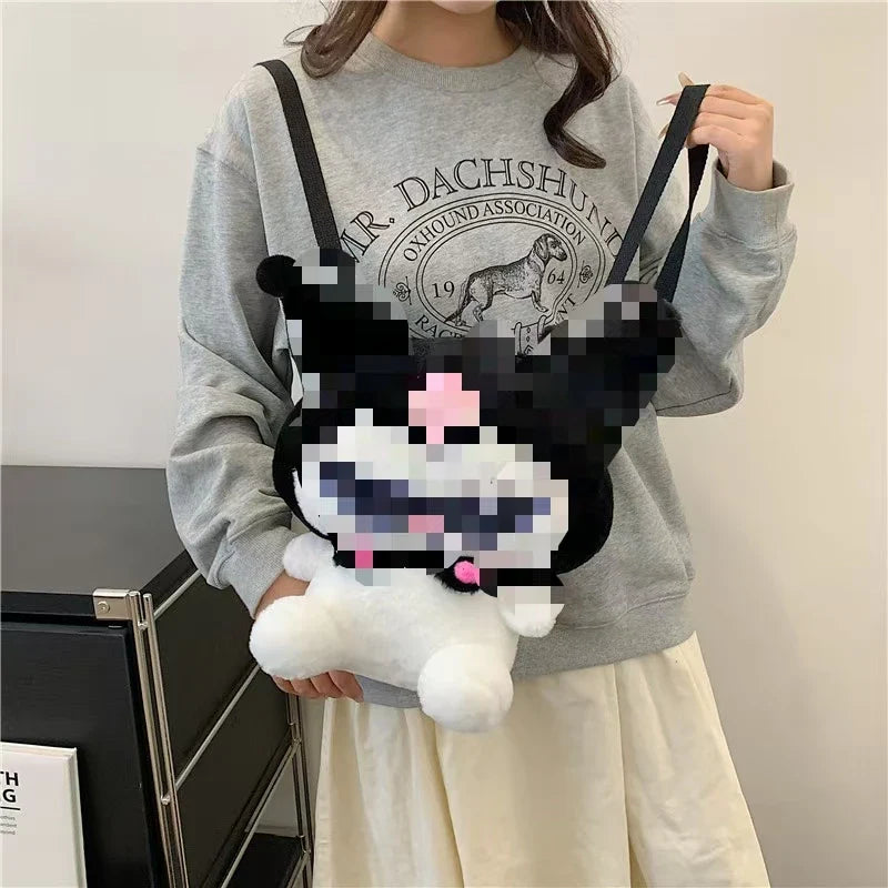 KTX-677715 Multi-Color Cartoon Plush Backpack Stuffed Toy - Soft and Huggable Variety for All Ages
