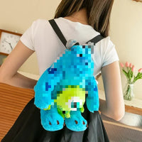 HKM-677715 Multi-Color Cartoon Plush Backpack Stuffed Toy - Soft and Huggable Variety for All Ages