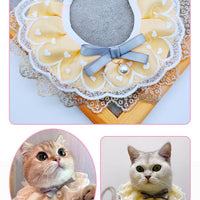 HKM-677715 Princess Style Cat Bib Cotton Polyester Saliva Towel for All Seasons