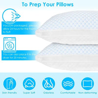HKM-677843 Adjustable Shredded Memory Foam Pillow with Cooling and Bamboo Fiber Cover