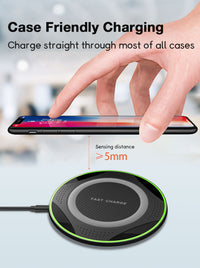 HKM-677907 Fast Wireless Charger with QI Compatibility in Black and White