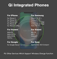 HKM-677907 Fast Wireless Charger with QI Compatibility in Black and White
