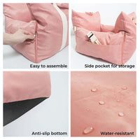 HKM-677907 Waterproof Car Kennel with Non-Slip Design and Removable Features for Pets