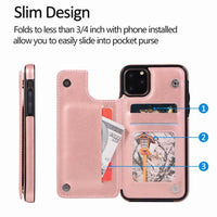 HKM-677971 Holster Card Holder with Mad Horse Pattern Back Shell for Wireless Charging and Secure Storage