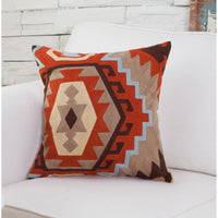 HKM-678099 Embroidered 100% Cotton Sofa Pillow Cover with Cashmere Thread - 45x45CM
