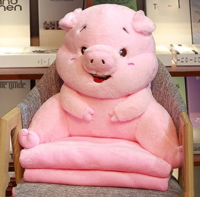 HKM-678163 Dual-Use Plush Lumbar Pillow and Hand Warmer for Car and Office, Cute Cartoon Designs
