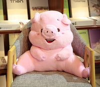HKM-678163 Dual-Use Plush Lumbar Pillow and Hand Warmer for Car and Office, Cute Cartoon Designs