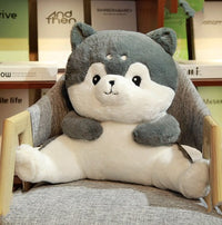 HKM-678163 Dual-Use Plush Lumbar Pillow and Hand Warmer for Car and Office, Cute Cartoon Designs