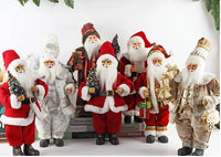 HKM-678163 Fabric Santa Claus Decorative Figure - 50cm Height, Plastic and Fabric Home Decoration