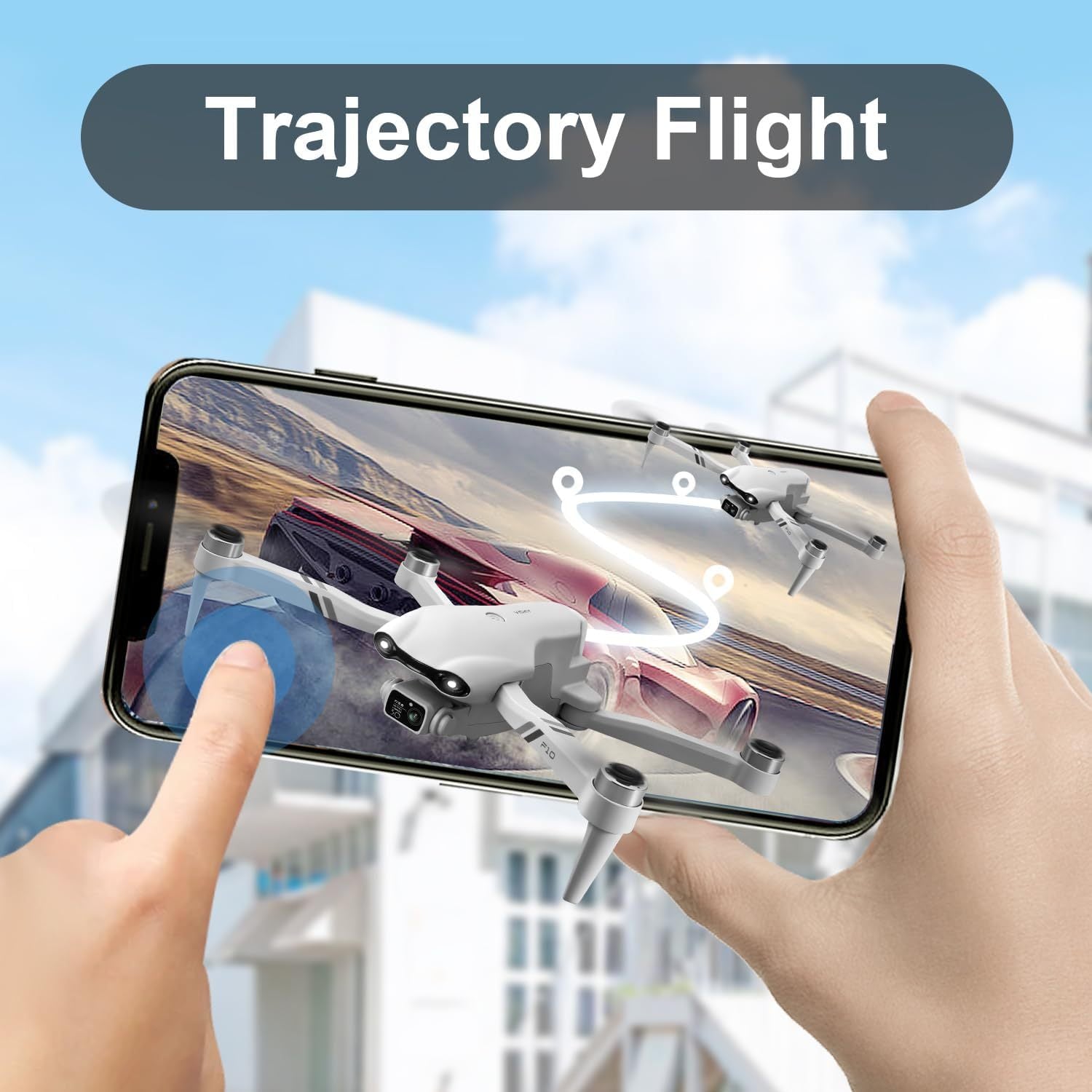 HKM-678227 Foldable Drone with 1080P HD Camera, 32 Minutes Flight Time, Easy One-Key Operation, and Trajectory Flight Function