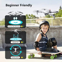 HKM-678227 Foldable Drone with 1080P HD Camera, 32 Minutes Flight Time, Easy One-Key Operation, and Trajectory Flight Function
