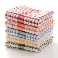 HKM-678291 Cotton Plaid Kitchen Dish Towel - Various Patterns and Sizes in Pink, Blue, Green, Orange, Red