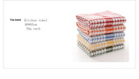 HKM-678291 Cotton Plaid Kitchen Dish Towel - Various Patterns and Sizes in Pink, Blue, Green, Orange, Red