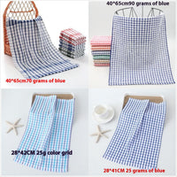 HKM-678291 Cotton Plaid Kitchen Dish Towel - Various Patterns and Sizes in Pink, Blue, Green, Orange, Red