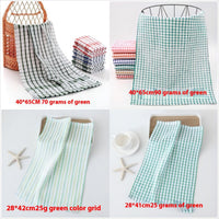 HKM-678291 Cotton Plaid Kitchen Dish Towel - Various Patterns and Sizes in Pink, Blue, Green, Orange, Red