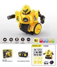 HKM-678291 Remote Control DIY Assembly Combat Robot with Sound - Interactive Dual Player Educational Toy Set