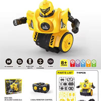 HKM-678291 Remote Control DIY Assembly Combat Robot with Sound - Interactive Dual Player Educational Toy Set