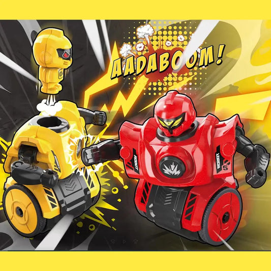 HKM-678291 Remote Control DIY Assembly Combat Robot with Sound - Interactive Dual Player Educational Toy Set
