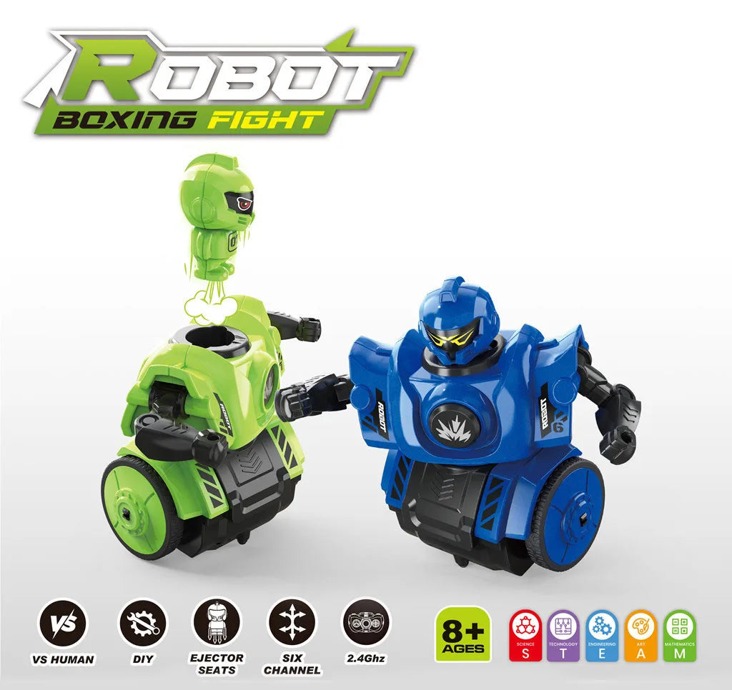HKM-678291 Remote Control DIY Assembly Combat Robot with Sound - Interactive Dual Player Educational Toy Set
