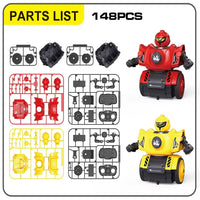 HKM-678291 Remote Control DIY Assembly Combat Robot with Sound - Interactive Dual Player Educational Toy Set