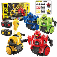 HKM-678291 Remote Control DIY Assembly Combat Robot with Sound - Interactive Dual Player Educational Toy Set