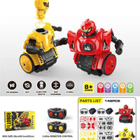 HKM-678291 Remote Control DIY Assembly Combat Robot with Sound - Interactive Dual Player Educational Toy Set