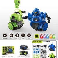 HKM-678291 Remote Control DIY Assembly Combat Robot with Sound - Interactive Dual Player Educational Toy Set