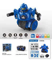 HKM-678291 Remote Control DIY Assembly Combat Robot with Sound - Interactive Dual Player Educational Toy Set