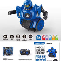 HKM-678291 Remote Control DIY Assembly Combat Robot with Sound - Interactive Dual Player Educational Toy Set