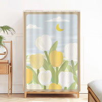HKM-678419 Cartoon-Themed Velcro Cabinet Curtain for Children's Rooms – Multiple Sizes Available
