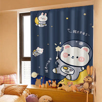 HKM-678419 Cartoon-Themed Velcro Cabinet Curtain for Children's Rooms – Multiple Sizes Available