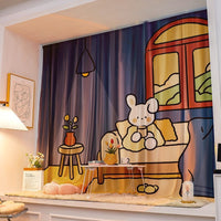 HKM-678419 Cartoon-Themed Velcro Cabinet Curtain for Children's Rooms – Multiple Sizes Available