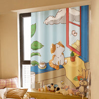 HKM-678419 Cartoon-Themed Velcro Cabinet Curtain for Children's Rooms – Multiple Sizes Available