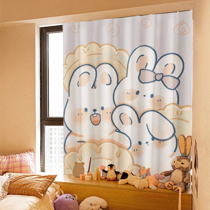 KTX-678419 Cartoon-Themed Velcro Cabinet Curtain for Children's Rooms – Multiple Sizes Available