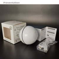 HKM-678483 Electric Smart LED Laser USB Rolling Flashing Cat Ball Toy