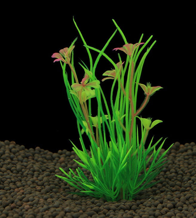 HKM-678547 Aquarium Simulation Plastic Water Plants for Fish Tank Landscaping - 10 Trees Per Pack