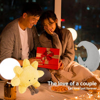 HKM-678547 Sunshine and Moon Plush Toy Set - Soft Stuffed Animal Pillows for Kids, Perfect Birthday Gift, Warm and Cozy Hugging Companions