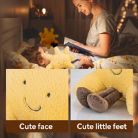 HKM-678547 Sunshine and Moon Plush Toy Set - Soft Stuffed Animal Pillows for Kids, Perfect Birthday Gift, Warm and Cozy Hugging Companions