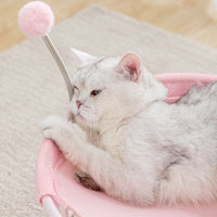HKM-678675 Breathable Ice Silk Dog Hammock for All Seasons - Removable and Washable Design in Pink and Green