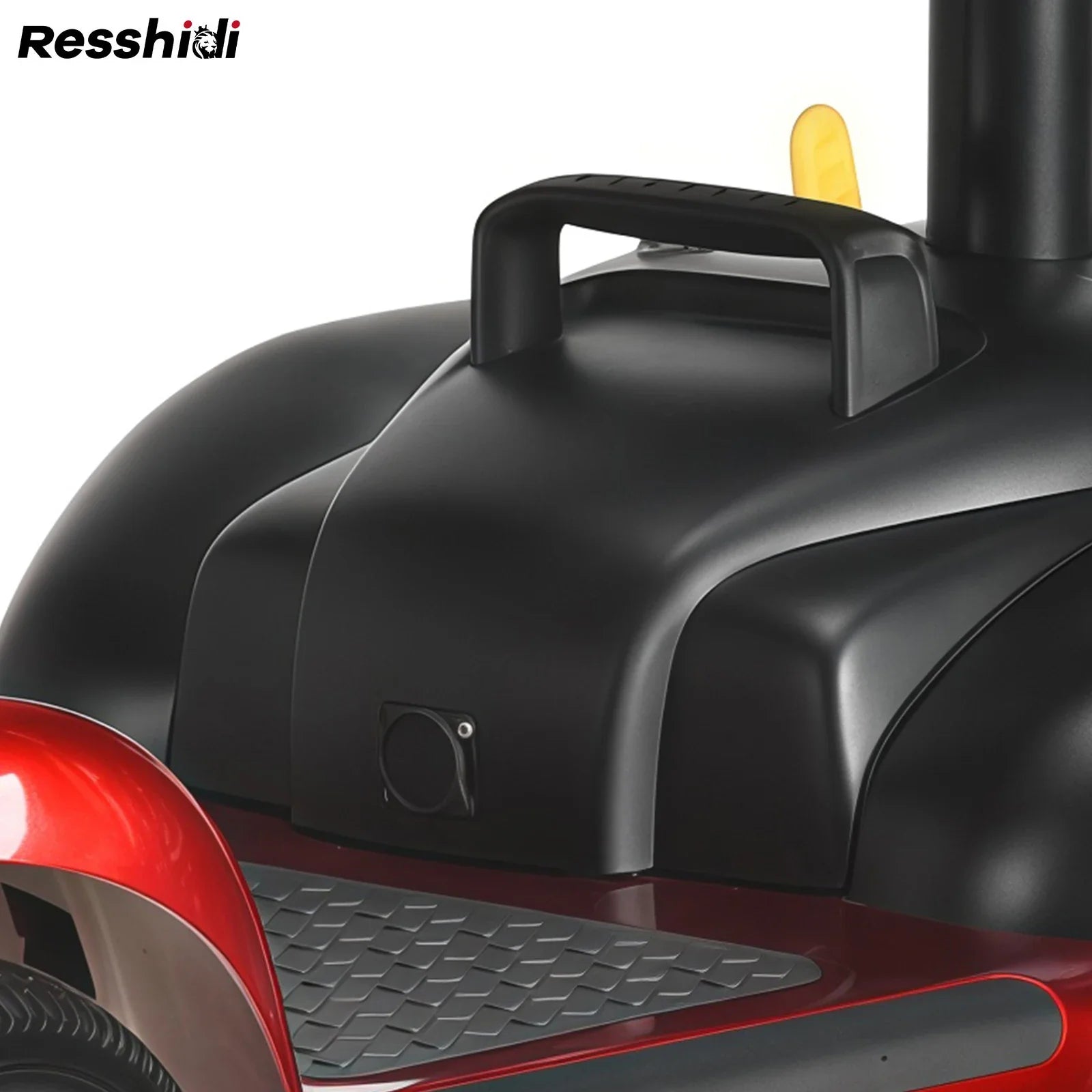 KTX-678739 Foldable 4 Wheel Electric Mobility Scooter, 120 Kg Capacity, 15km Range, Electronic Brake, Removable Battery