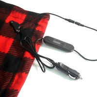 HKM-678867 12V Electric Car Blanket with Adjustable Temperature Control, Fleece Material, 100cm x 70cm