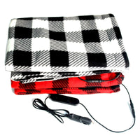 HKM-678867 12V Electric Car Blanket with Adjustable Temperature Control, Fleece Material, 100cm x 70cm