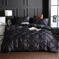 HKM-678867 Washed Ice Silk Quilt Cover Set - 3-Piece Bedding Ensemble for 1.8m Bed