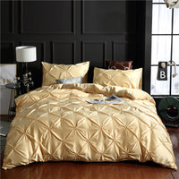 HKM-678867 Washed Ice Silk Quilt Cover Set - 3-Piece Bedding Ensemble for 1.8m Bed