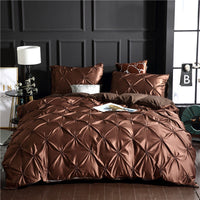 HKM-678867 Washed Ice Silk Quilt Cover Set - 3-Piece Bedding Ensemble for 1.8m Bed